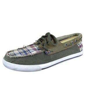 Rocket Dog Men's  Boat Shoe Brown Fabric Size 9 Medium‎  Used 2025